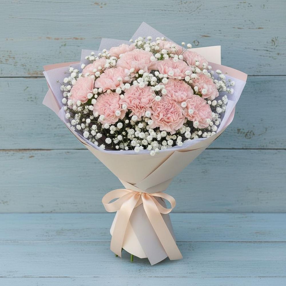 Букет цветов из: Гвоздики в Чанах