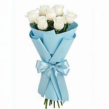 Букет 7 белых роз Проуд в Чанах