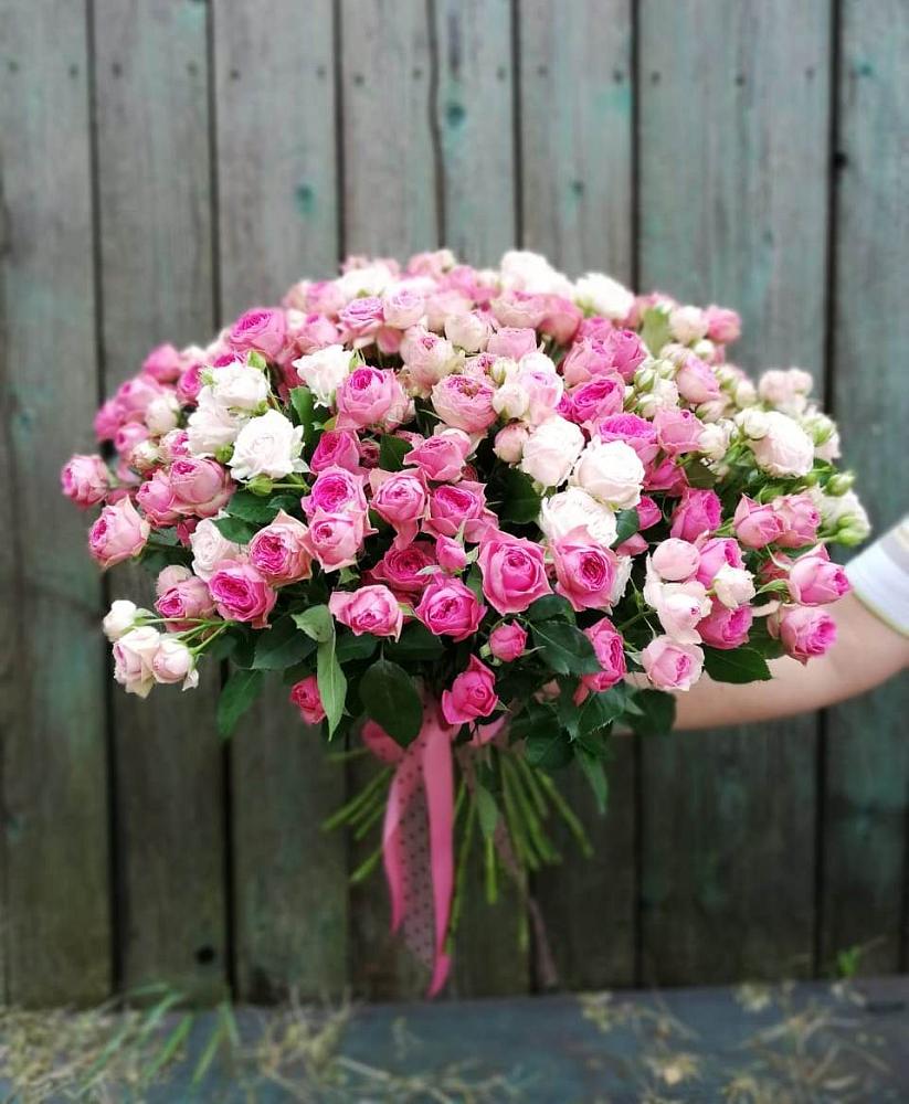 Букет Розовые кустовые розы Натали и Лав Лидия в Чанах