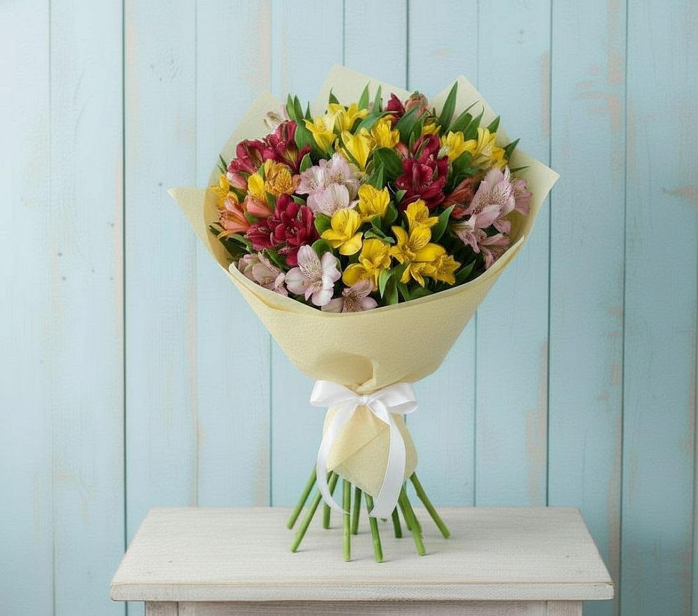 Букет цветов из: Альстромерии в Чанах