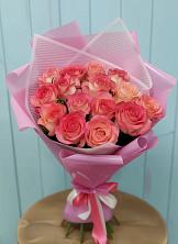 Букет 15 Розовых роз Равель в Чанах