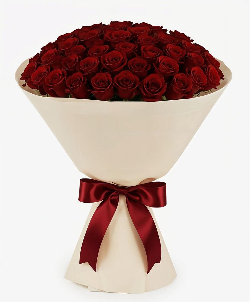 Букет 101 Бордовая роза Блэк Бакарра в Чанах