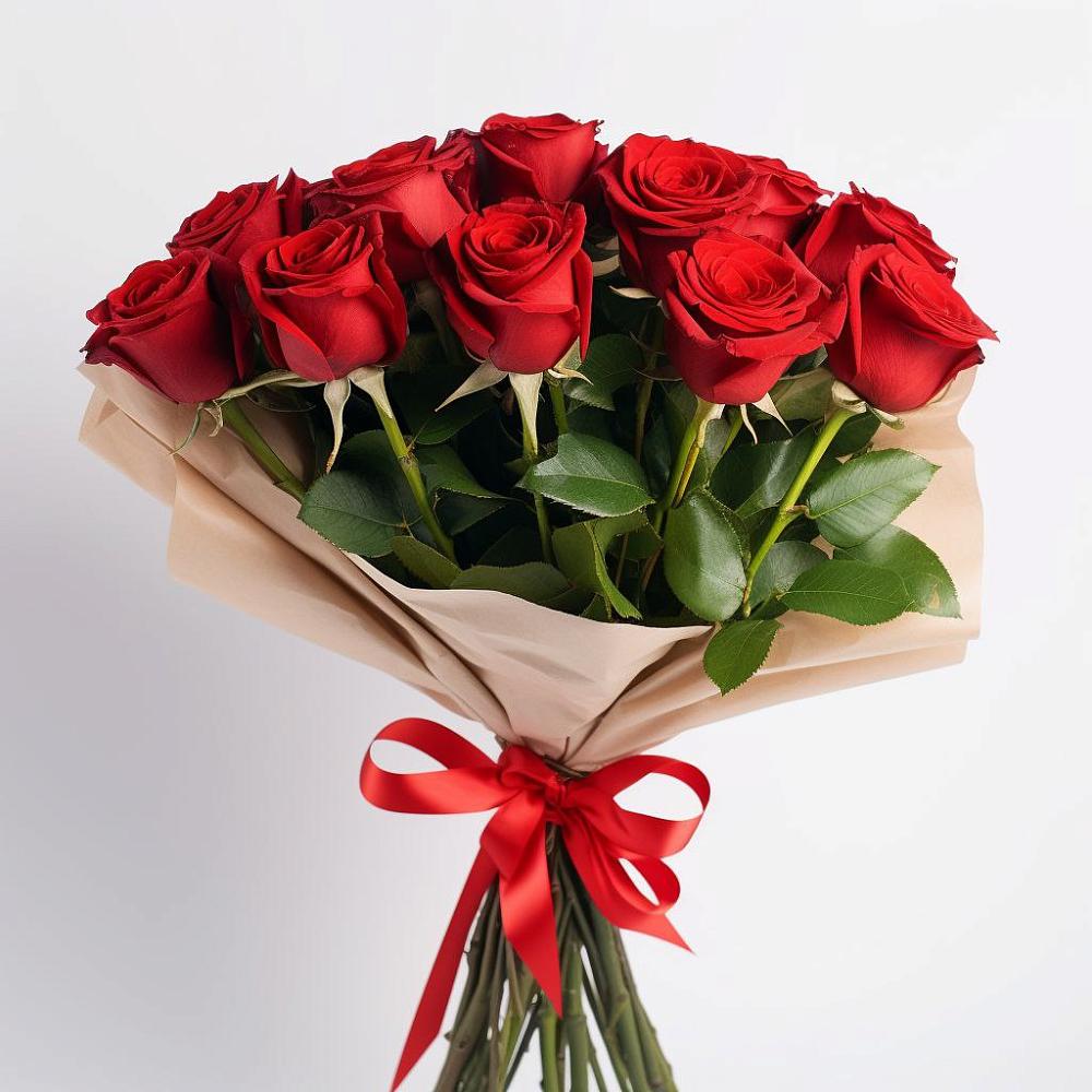 Букет 11 Красных роз Эдлесс Лав в Чанах